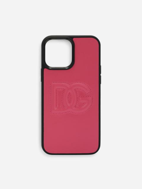 Dolce & Gabbana Calfskin DG Logo iPhone 13 Pro Max cover