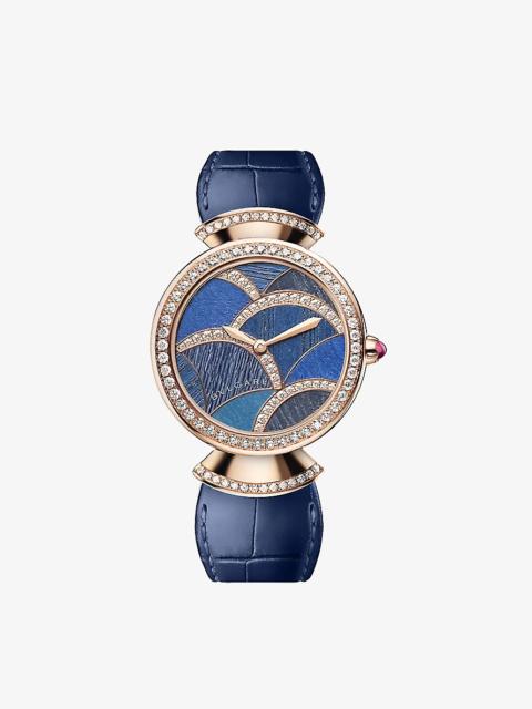 BVLGARI Divas' Dream 18ct rose-gold and brilliant-cut diamond quartz watch