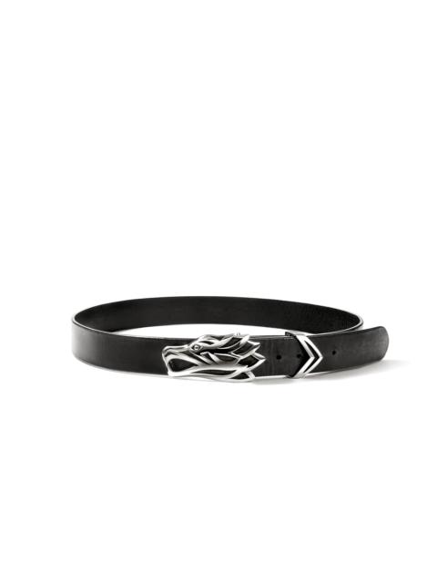 JOHN HARDY Naga Belt, Sterling Silver, Leather