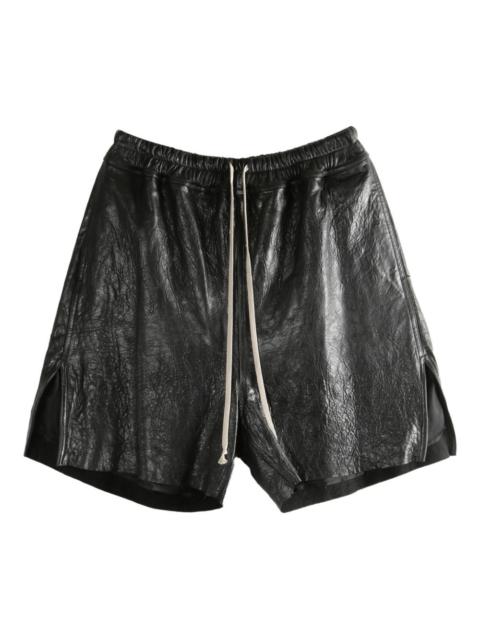 Rick Owens drawstring side-slit shorts