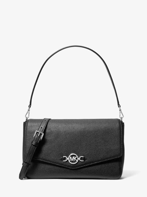 MICHAEL KORS Kacey Large Pebbled Leather Convertible Crossbody Bag