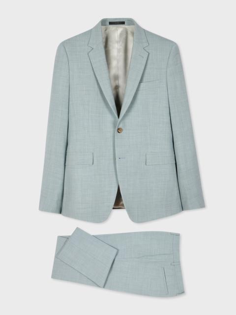 Paul Smith The Kensington - Light Blue Marl Overdyed Stretch-Wool Suit