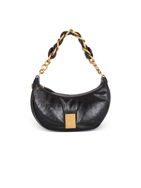 Balmain 1945 Soft Hobo bag in crinkled leather