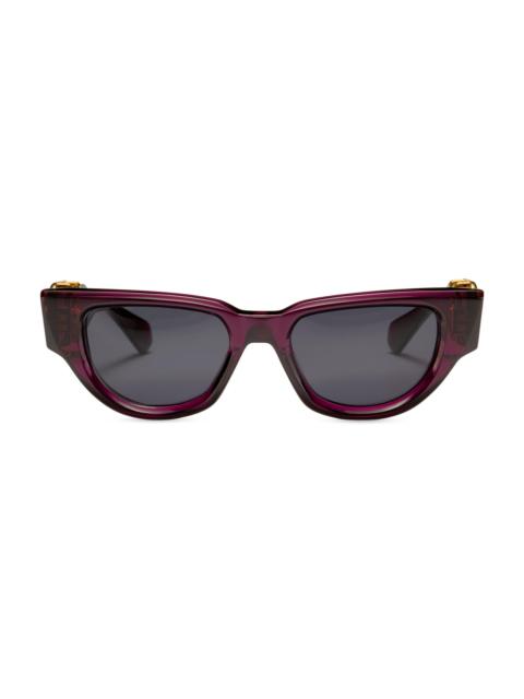 Valentino Women's V-Due 50MM Cat-Eye Sunglasses - Purple