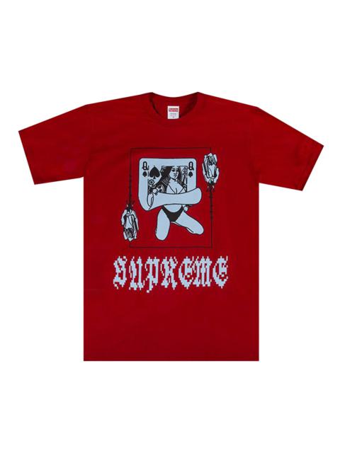トップス supreme queen tee Supreme Supreme Queen Tee 'Black' | REVERSIBLE