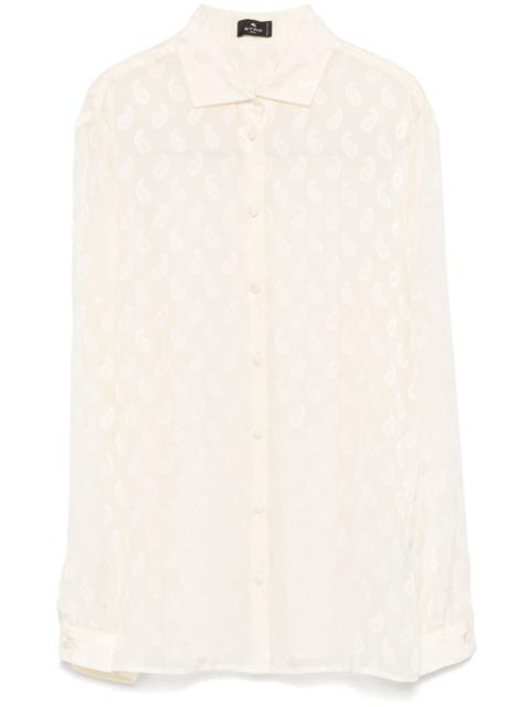 Etro paisley-jacquard shirt
