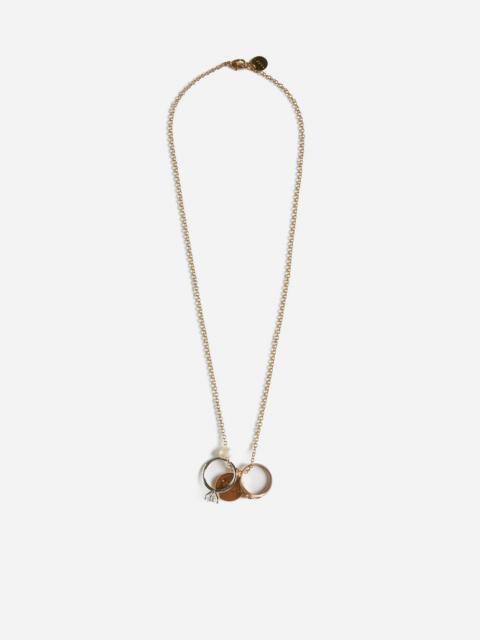 Marni Rings pendant chain necklace
