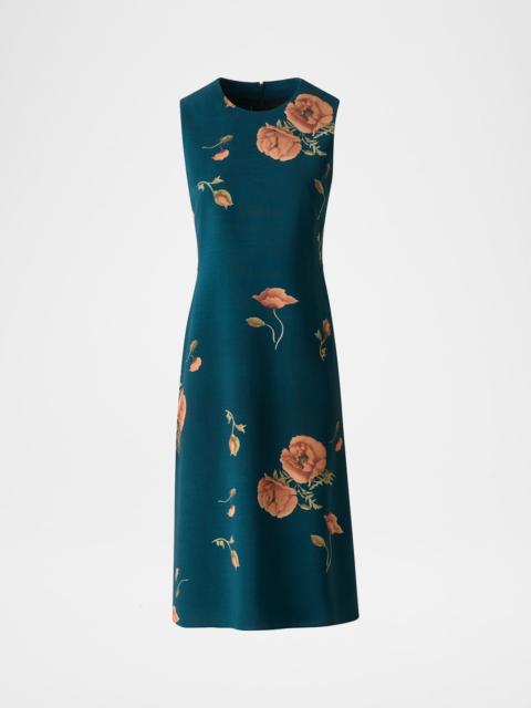 AKRIS Anemone Double Face Cashmere-Blend Dress