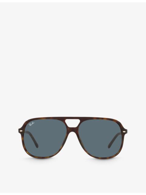 Ray-Ban RB2198 Bill square-frame acetate aviator sunglasses