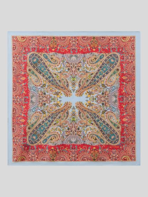 Etro SILK POCKET SQUARE WITH MACRO PAISLEYS