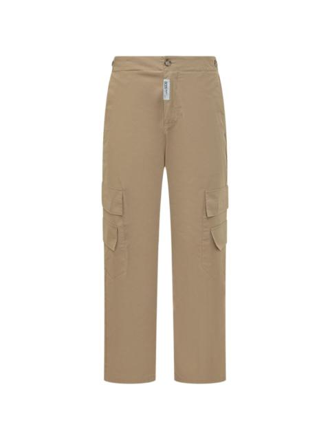 GCDS logo-patch cargo trousers