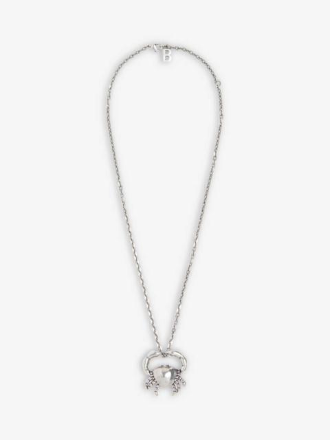 BALENCIAGA Women's Zodiac Sign Cancer Necklace in Silver