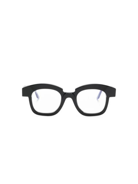 Kuboraum K40 geometric-frame glasses