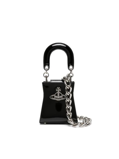 Vivienne Westwood small Kelly patent leather tote bag