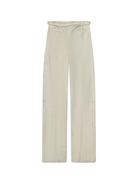 Diesel Treated Leather Pants "White" A224290EGEQ1BHA