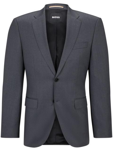 BOSS single-breasted fitted blazer
