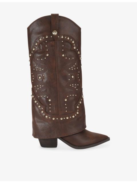 STEVE MADDEN Stagecoach Leather Boots