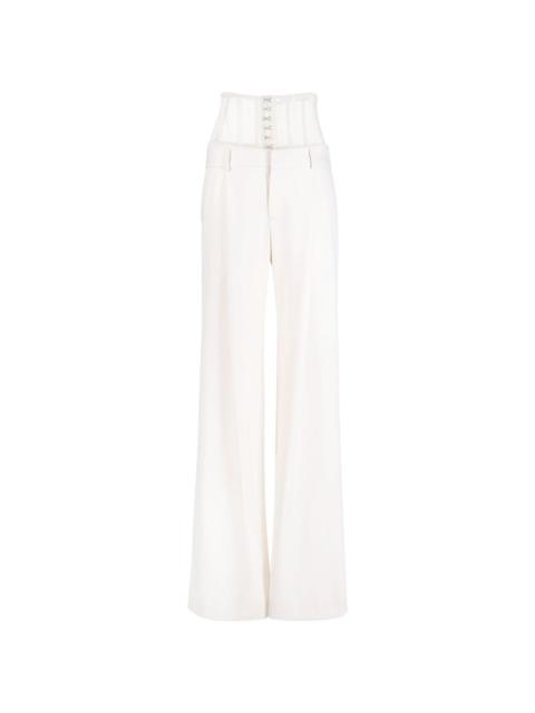 Monse high-waisted flared trousers