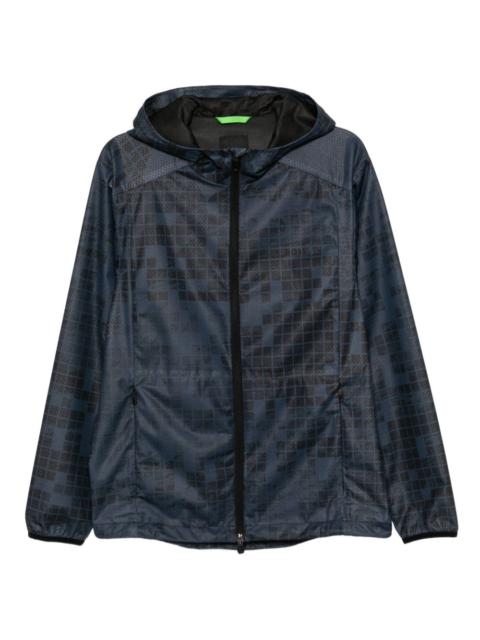 BOSS geometric-print jacket