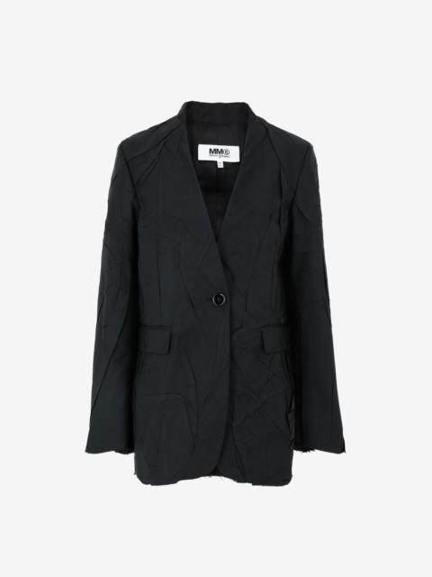 MM6 Maison Margiela Crushed taffeta blazer