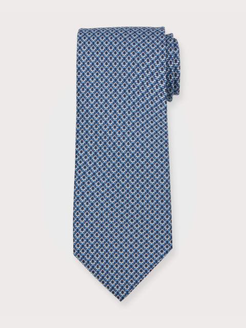 Men's Gancio Print Silk Tie