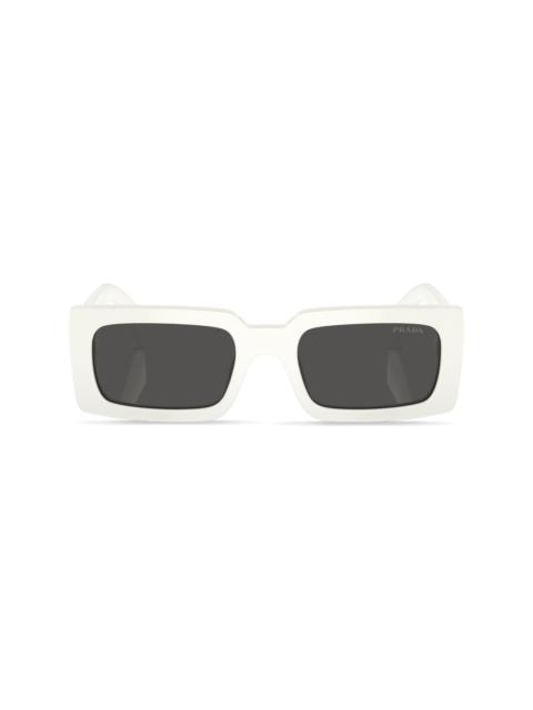 logo-lettering rectangular sunglasses