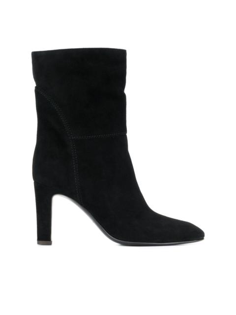 contrast stitch boots