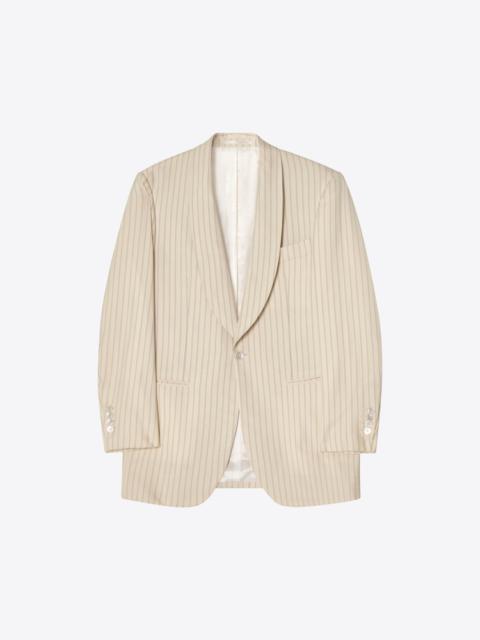 BLK DNM BLAZER 55 CREAM PINSTRIPE