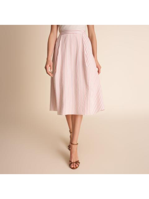 M.M.LaFleur Easton Vacation Skirt - Striped Dobby