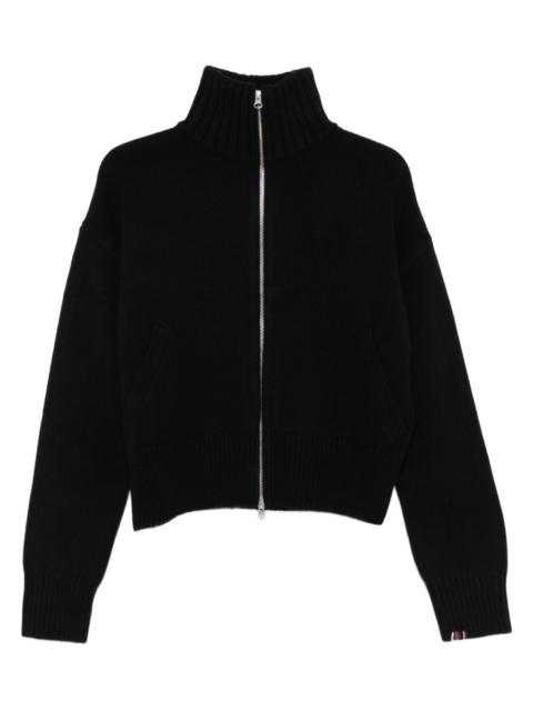 extreme cashmere zip-up cashmere cardigan