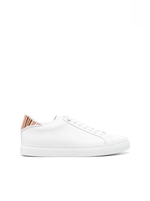 Beck  signature-stripe leather sneakers