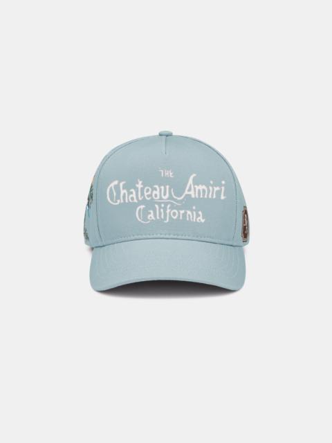 CHATEAU FLORAL COTTON HAT
- Steel