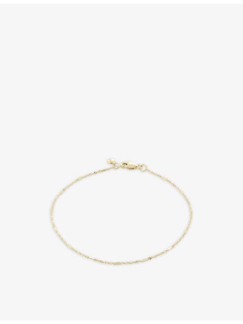 MONICA VINADER Shimmer 14ct yellow gold-plated vermeil 925 sterling-silver bracelet
