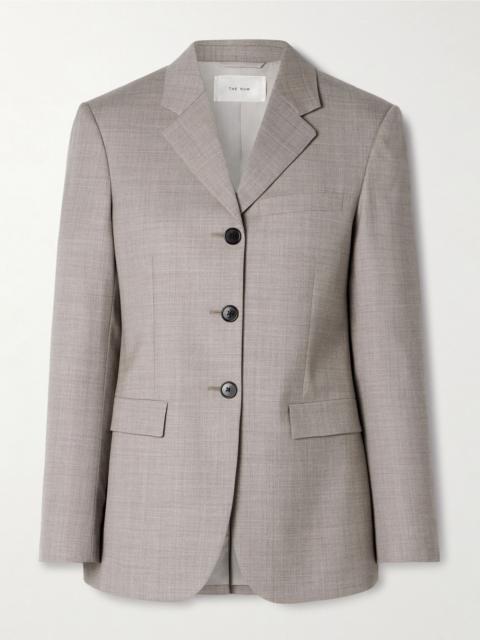 The Row Selene wool blazer Stone