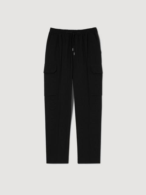 ELASTICATED CARGO TROUSERS