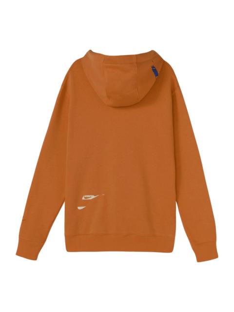 Nike Nike embroidered logo fleece hoodie 'Orange' DM6874-808