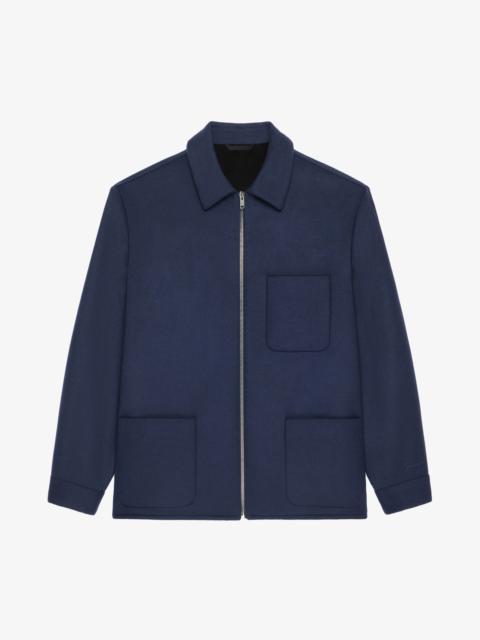 Givenchy OVERSHIRT IN DOUBLE FACE WOOL AND CASHMERE