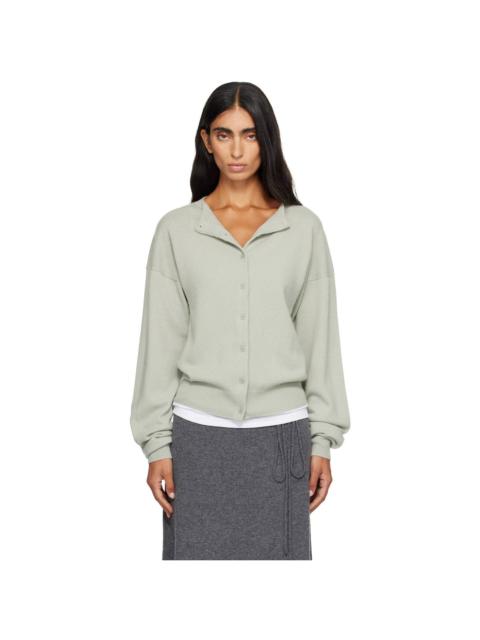 LE17SEPTEMBRE Green Moro Cashmere Bell-Sleeve Knit Cardigan