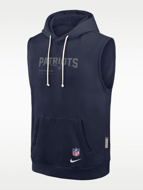 Nike New England Patriots Sideline Men's Nike Dri-FIT NFL Sleeveless Pullover Hoodie