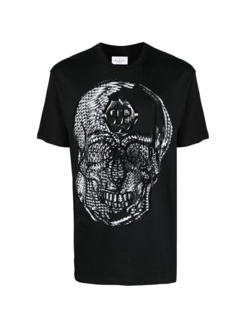 skull-print round-neck T-shirt