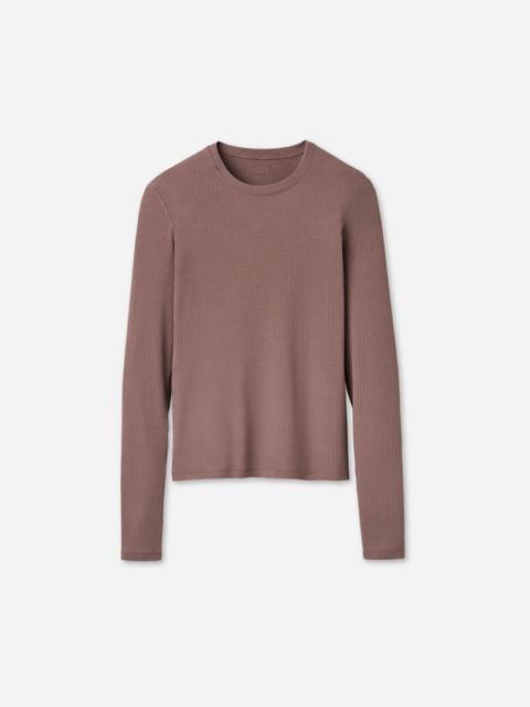 UGG ® Women's Aidelene Long Sleeve Rib Tee Tops in Allspice