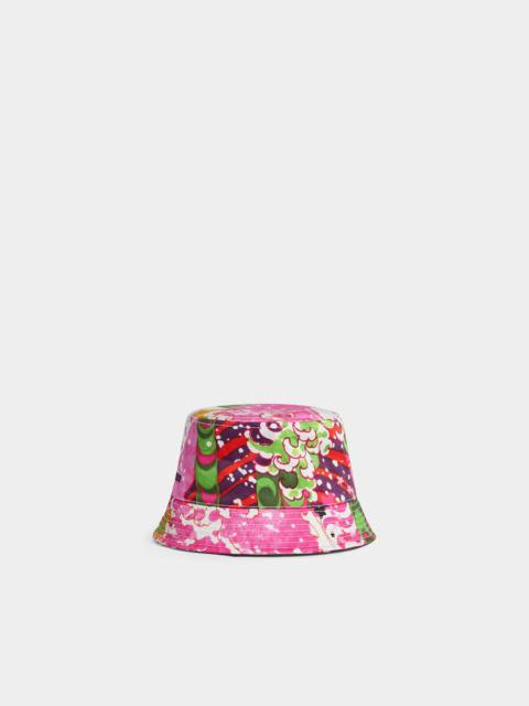 DSQUARED2 MULTICOLOR PRINTED BUCKET HAT