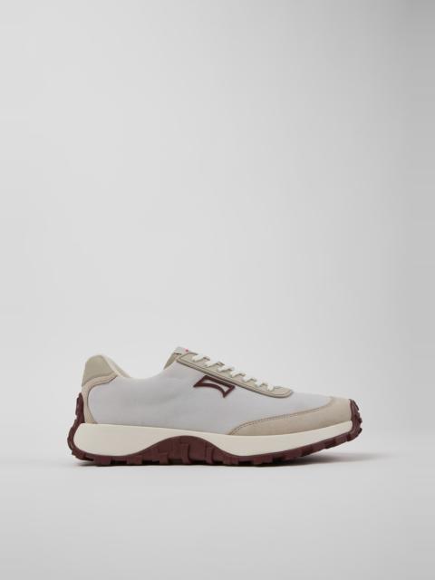 CAMPER Drift Trail Gray Textile and Nubuck Leather Sneakers for Men.