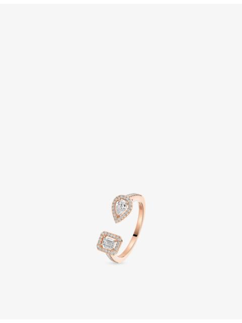 MESSIKA My Twin Toi & Moi 18ct Yellow-Gold and 0.45ct Diamond Ring