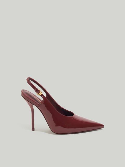 Altuzarra LARROUDÉ X ALTUZARRA PUMP IN BURGUNDY PATENT LEATHER