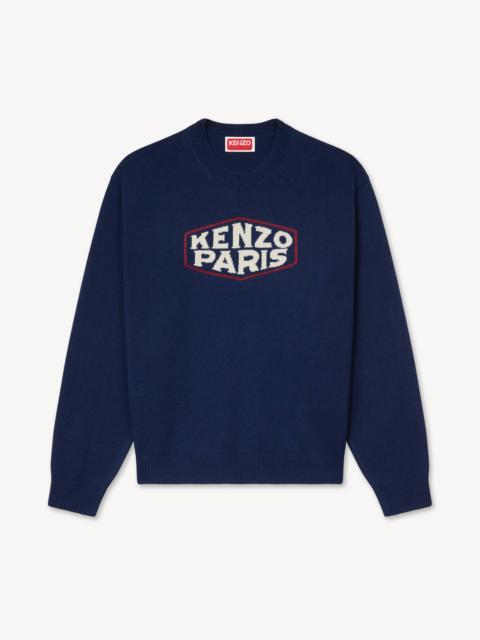 KENZO 'KENZO Paris Frame' embroidered jumper in wool and cotton