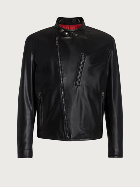 FERRAGAMO NAPPA BIKER JACKET
