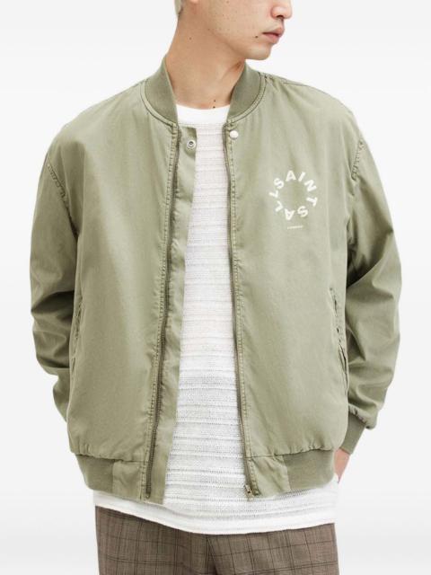 ALLSAINTS circular-logo bomber jacket