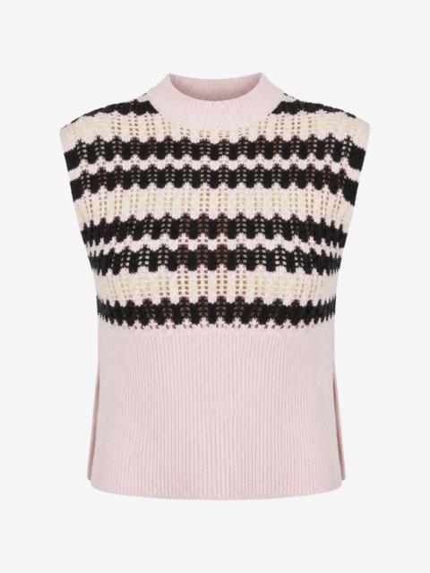 Plan C striped vest