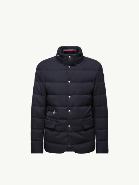 Moncler Bess Hooded Wool Short Down Jacket
